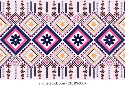 colorful ethnic fabric pattern geometric pattern for textile background,texture,batik,carpet,mosaic,ceramics,backdrop,wallpaper,clothing,craft,wall,floor,decorative,building,retro,boho,wrapping
