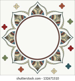 Colorful ethnic frame