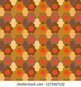 colorful ethnic geometric pattern in Arabic and Islamic style. simple bright pattern for textile, fabric, wallpaper, backdrops, template and creative surface designs. pattern swatch at eps. file