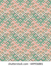colorful ethnic geometric pattern. Hipster vector background. Retro geometric abstract texture. Seamless pattern can be used for wallpaper, wrapping paper, textile, web page background.