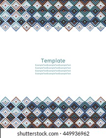 colorful ethnic geometric pattern. Hipster vector background. Retro geometric abstract texture. Seamless pattern can be used for wallpaper, wrapping paper, textile, web page background.
