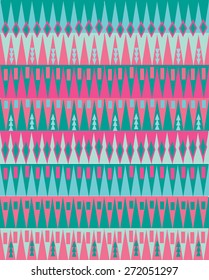 colorful ethnic geometric pattern seamless