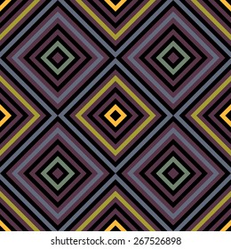 Colorful ethnic geometric seamless pattern.