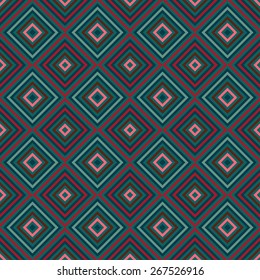 Colorful ethnic geometric seamless pattern.