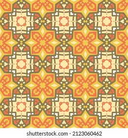 Colorful ethnic geometrical pattern, vector decorative pattern for textile, fabric, wrapping paper, linens, wallpaper etc