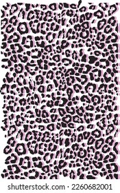 colorful ethnic leopard figure pattern pattern suitable for textile white background