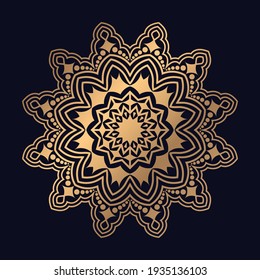 Colorful ethnic mandala background decorative symbol yoga logo pattern Vector illustration.