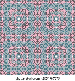 Colorful Ethnic Oriental Wallpaper. Kaleidoscopic Mosaic Arabic Background. Vector Tile For A Seamless Pattern
