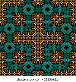 Colorful ethnic ornament