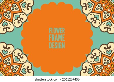 colorful ethnic ornament background card