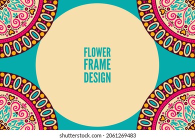 colorful ethnic ornament background card
