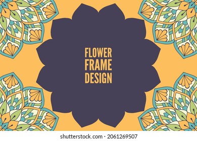 colorful ethnic ornament background card