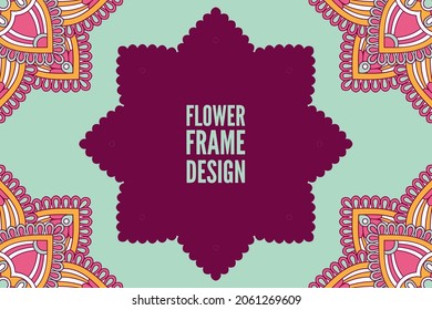 colorful ethnic ornament background card