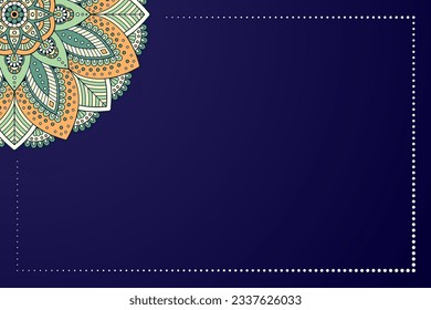 Colorful Ethnic ornamental mandala background design