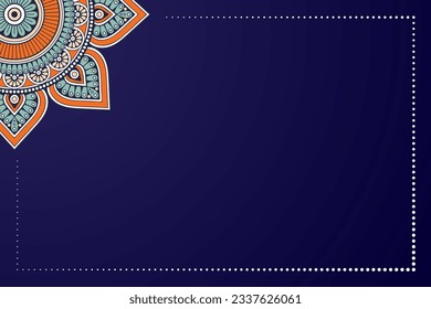 Colorful Ethnic ornamental mandala background design