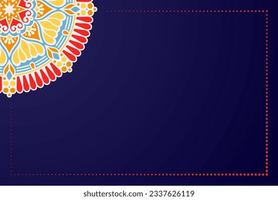 Colorful Ethnic ornamental mandala background design