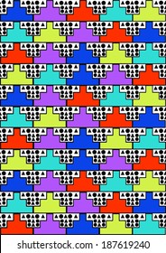 Colorful ethnic pattern