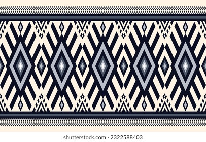 Colorful Ethnic pattern Design.Ethnic pattern Designed with geometric shapes and beautiful colors.Ethnic pattern Designed for clothing,fabric,carpet,backgrond, wallpaper,fashoin.