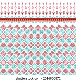 Colorful Ethnic pattern. Geometry pattern. Abstract geometric art print. Ethnic hipster vector background.