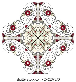 Colorful ethnic pattern. Vector element for design