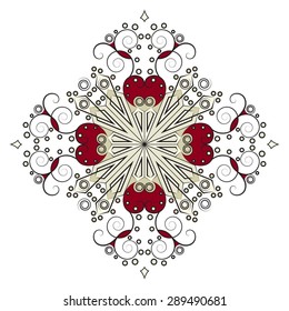 Colorful ethnic pattern. Vector element for design