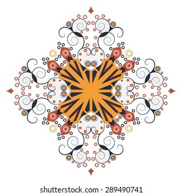 Colorful ethnic pattern. Vector element for design
