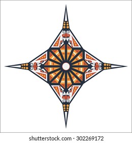 Colorful ethnic pattern. Vector element for design
