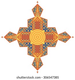 Colorful ethnic pattern. Vector element for design