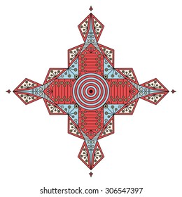 Colorful ethnic pattern. Vector element for design