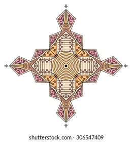 Colorful ethnic pattern. Vector element for design