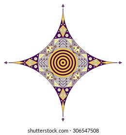 Colorful ethnic pattern. Vector element for design