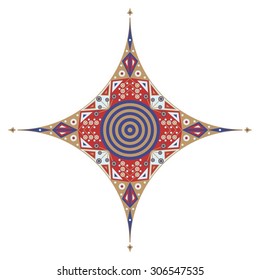 Colorful ethnic pattern. Vector element for design