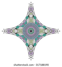 Colorful ethnic pattern. Vector element for design