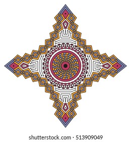 Colorful ethnic pattern. Vector element for design