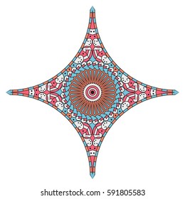 Colorful ethnic pattern. Vector element for design