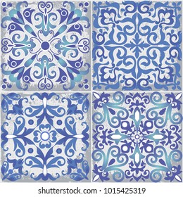 Colorful ethnic patterned background. Arabesque vector ornament