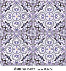 Colorful ethnic patterned background. Arabesque vector ornament