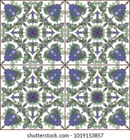 Colorful ethnic patterned background. Arabesque vector ornament