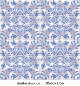 Colorful ethnic patterned background. Arabesque vector ornament