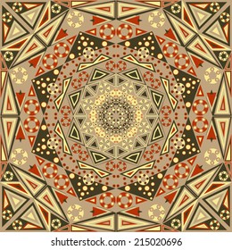 Colorful ethnic patterned background. Arabesque vector ornament
