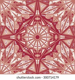 Colorful ethnic patterned background. Arabesque vector ornament