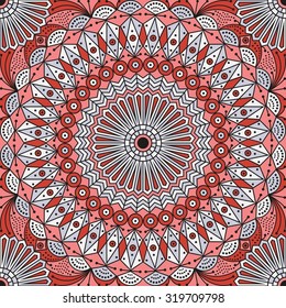 Colorful ethnic patterned background. Arabesque vector ornament