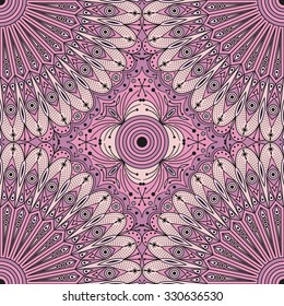 Colorful ethnic patterned background. Arabesque vector ornament