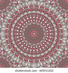 Colorful ethnic patterned background. Arabesque vector ornament