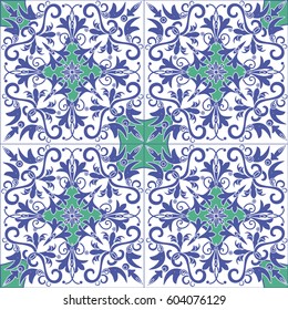 Colorful ethnic patterned background. Arabesque vector ornament
