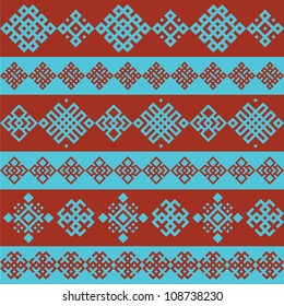 colorful ethnic seamless striped pattern  background in bright colors, vector illustration