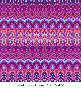 Colorful ethnic striped pattern