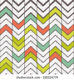Colorful ethnic striped pattern. Geometric borders. Hand drawn abstract backdrop. Wallpaper for pattern fills, web page