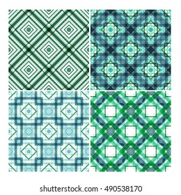 colorful ethnic vector seamless patterns set. Elements for your design. Eps10