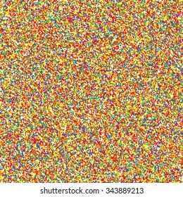 Colorful explosion of confetti. Grainy abstract  colorful texture on a white background. Design element. Vector illustration,eps 10.